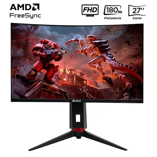 Monitor Teros TE-2766G Gaming 27" Curvo VA FHD (1920X1080) 180Hz 1ms Garantía 36 meses