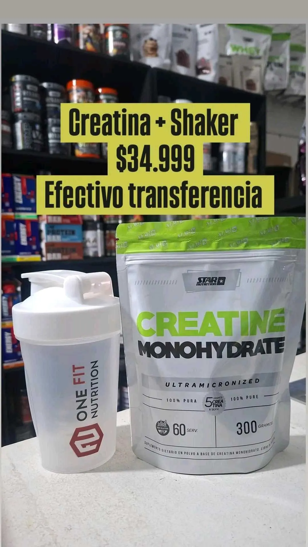 Creatina star + shaker