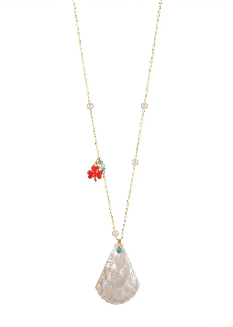 COLLAR LARGO CONCHA NACAR  QRIOSAS23