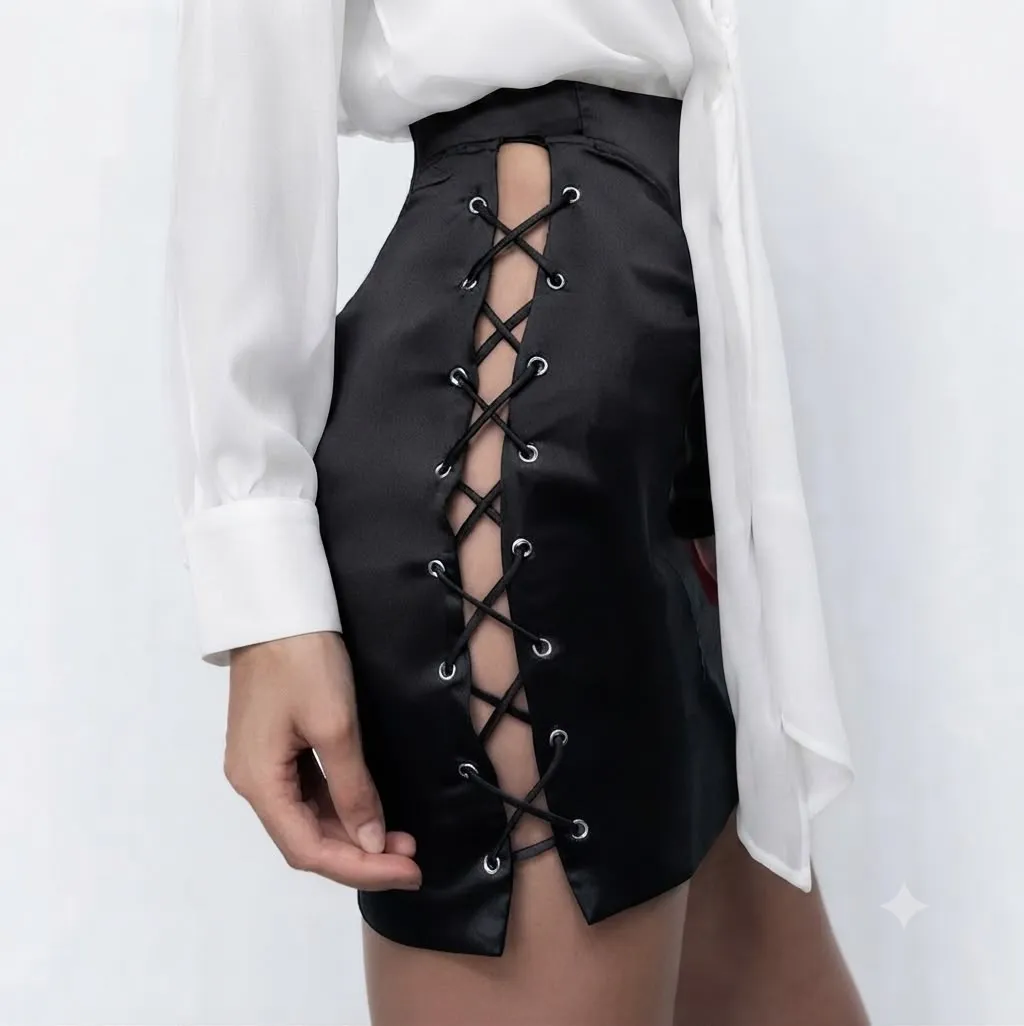 ZARA SILK SKIRT 00036