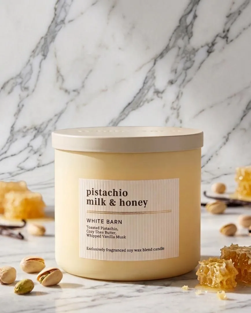 VELA PISTACHIO MILK & HONEY WHITE BARN WT 14.50 OZ
