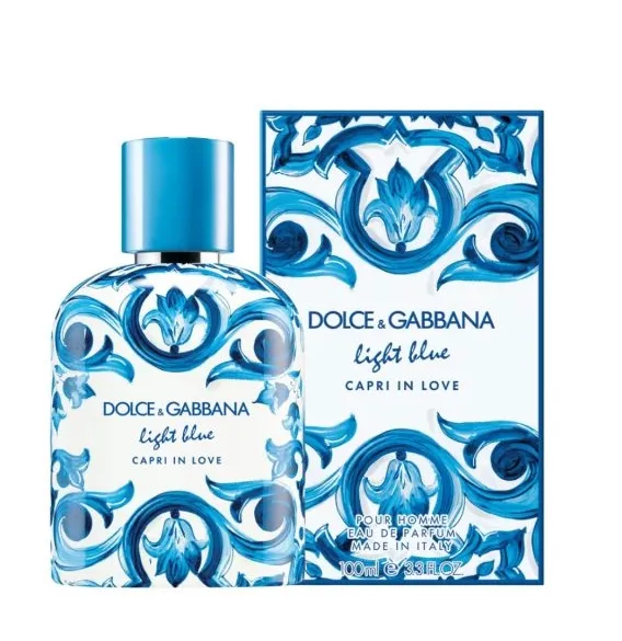 DOLCE & GABBANA LIGHT BLUE CAPRI IN LOVE 3.4 OZ EDT FOR MEN