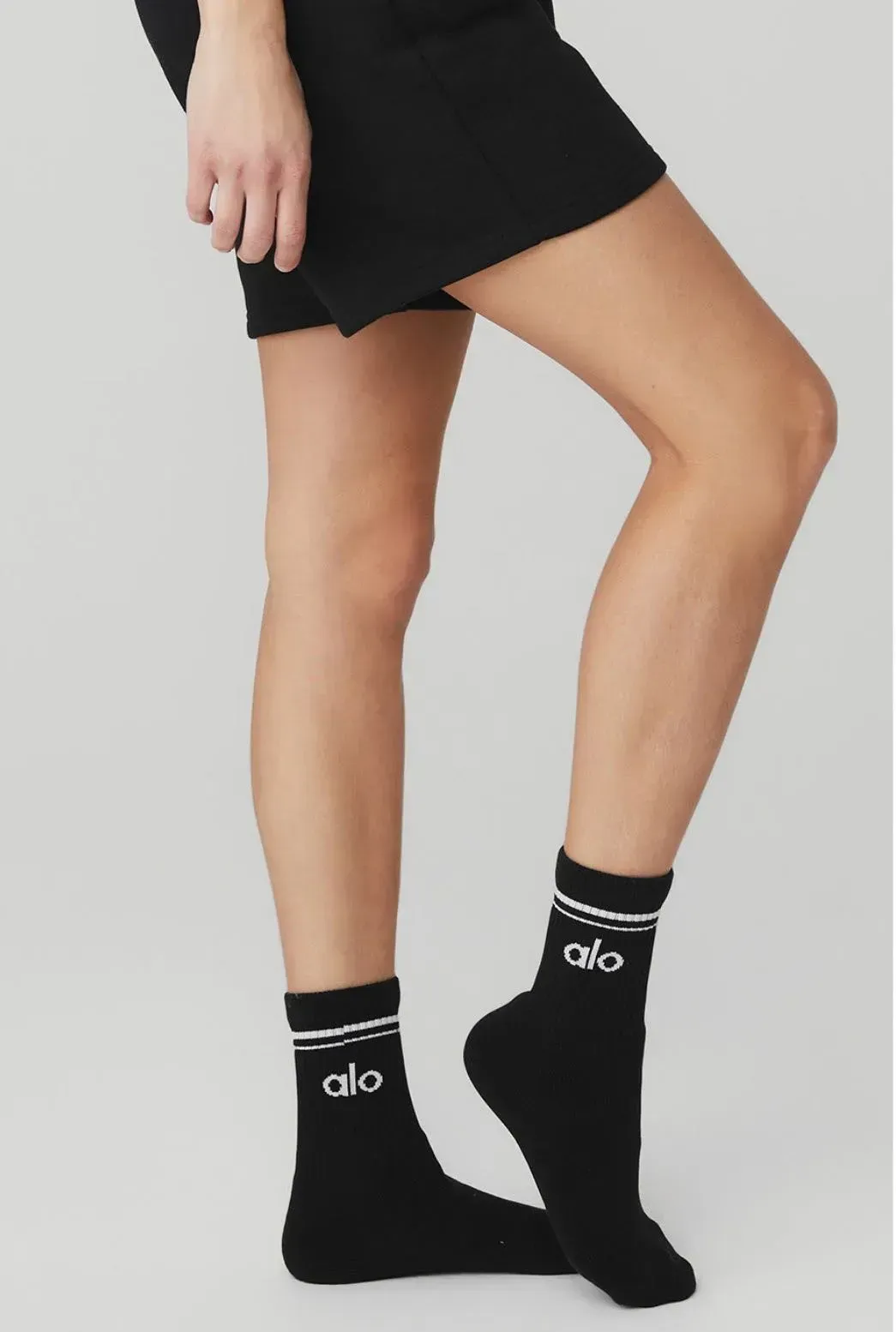 UNISEX HALF-CREW THROWBACK SOCK-WHITE