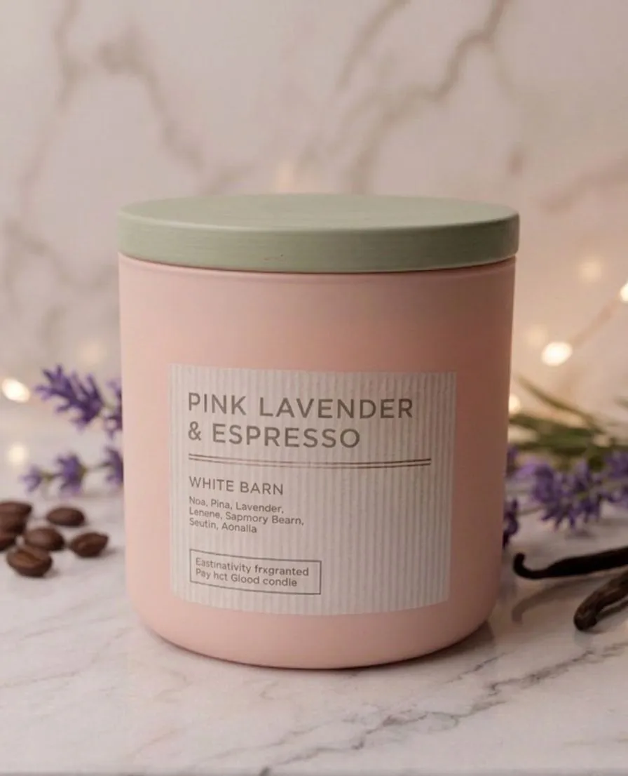 Vela Bath And Body Work Aroma Pink Lavanda Y Espresso