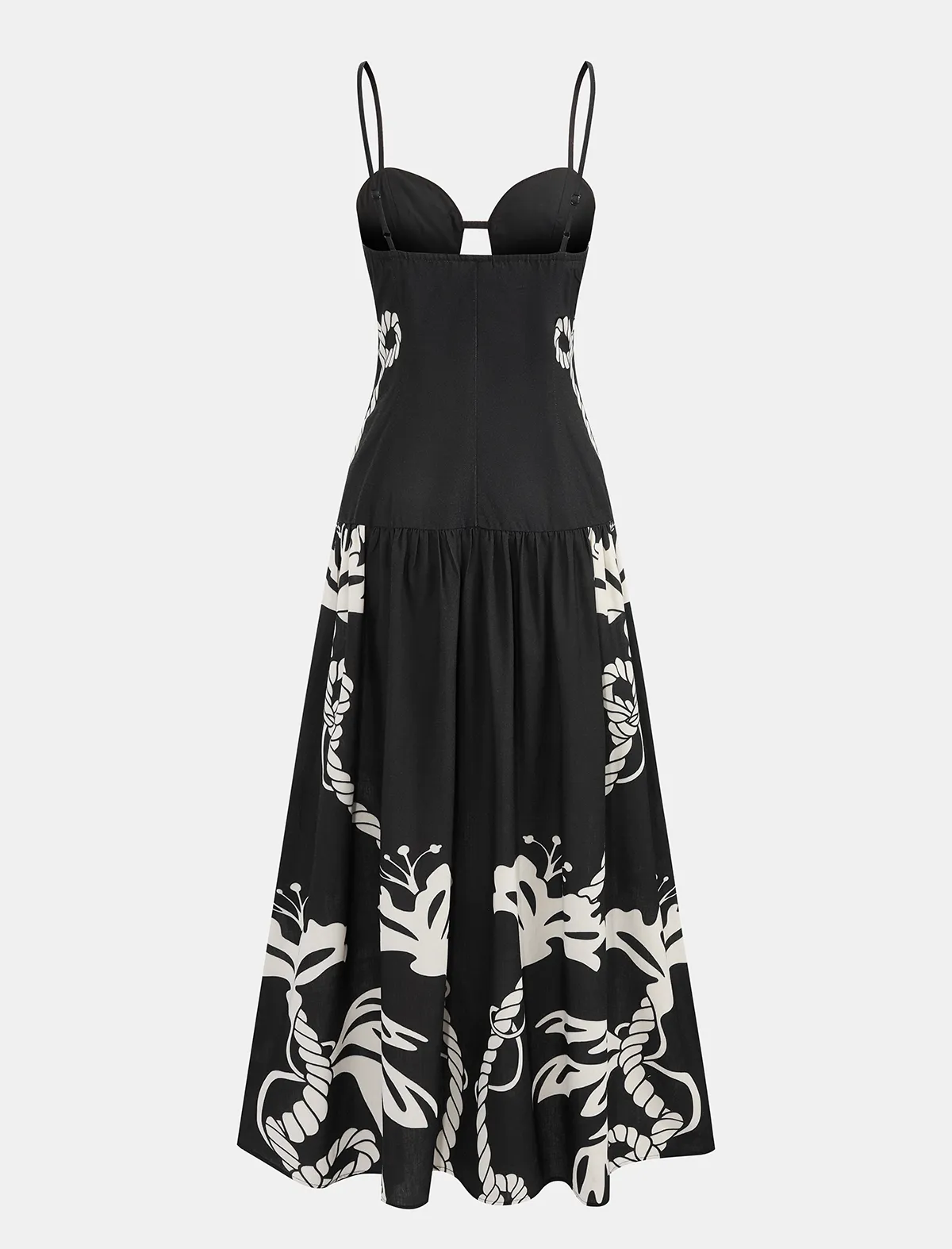 PRINTED CAMI MAXI DRESS 108029