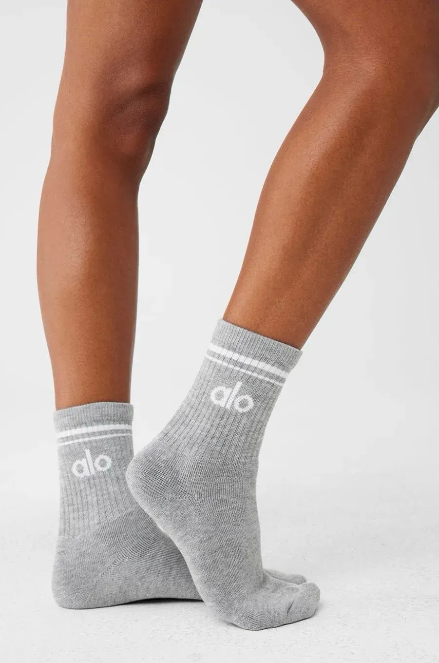 UNISEX HALF-CREW THROWBACK SOCK-WHITE