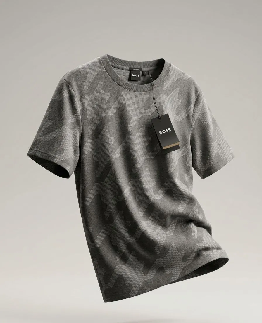 T-SHIRT SILVER HUGO BOSS