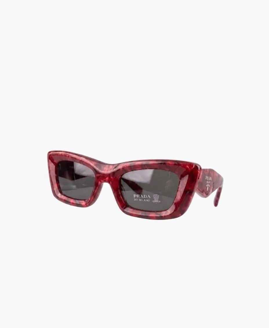 LENTES PRADA ROJOS MARBLE  071593 