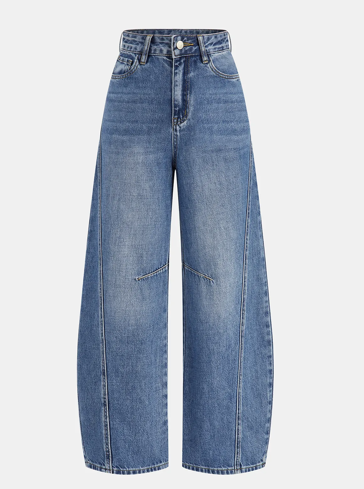DENIM CURVED-LEG JEANS 827059