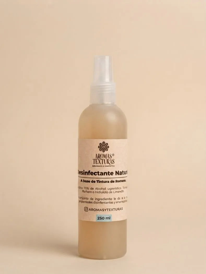 DESINFECTANTE NATURAL DE MANOS , MAT DE YOGA RICO EN CLOROFILA 250ml AT-004