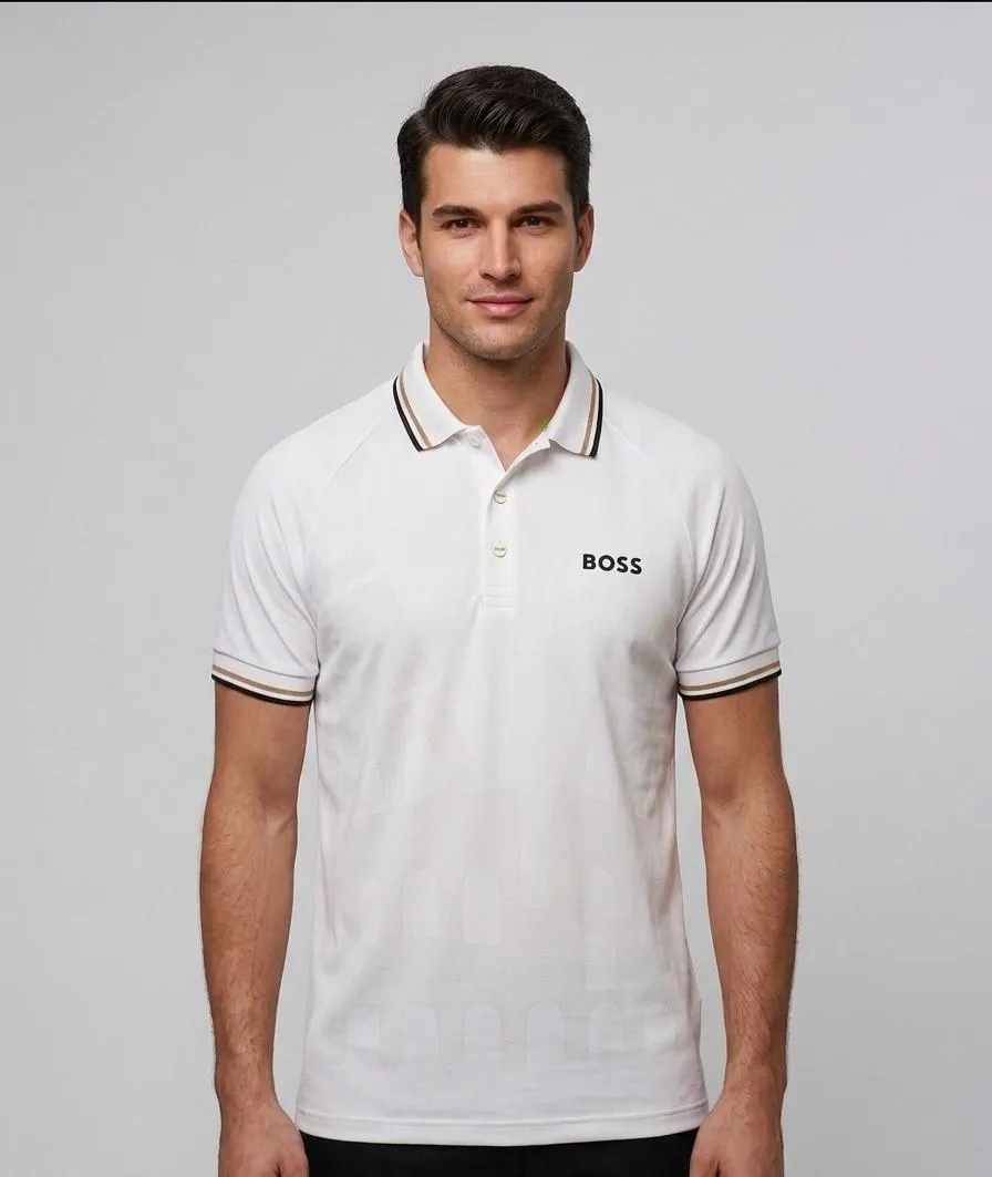 POLO WHITE HUGO BOSS