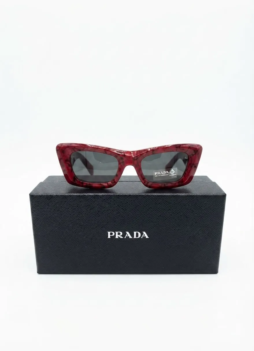 LENTES PRADA ROJOS MARBLE  071593 