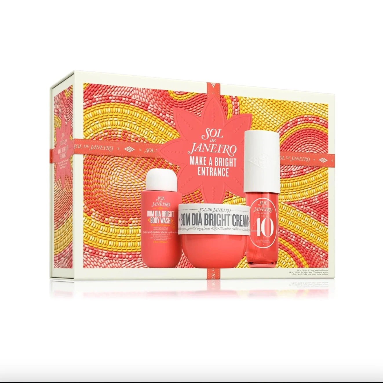 SOL DE JANEIRO MAKE BRITAGHT ENTRANCE BOM DIA BRITADHT BODY ROUTINE SET