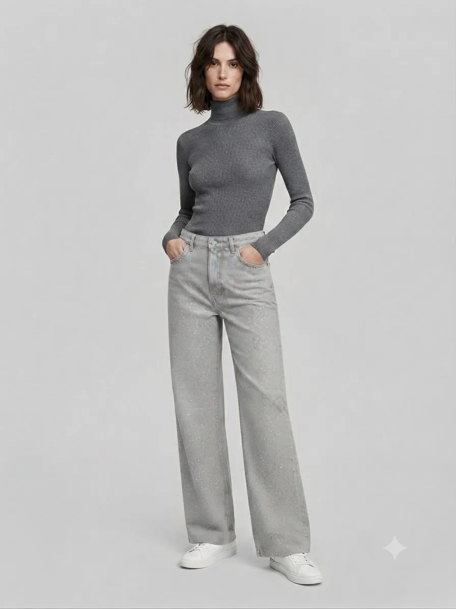 ZARA SHINY JEANS 04341