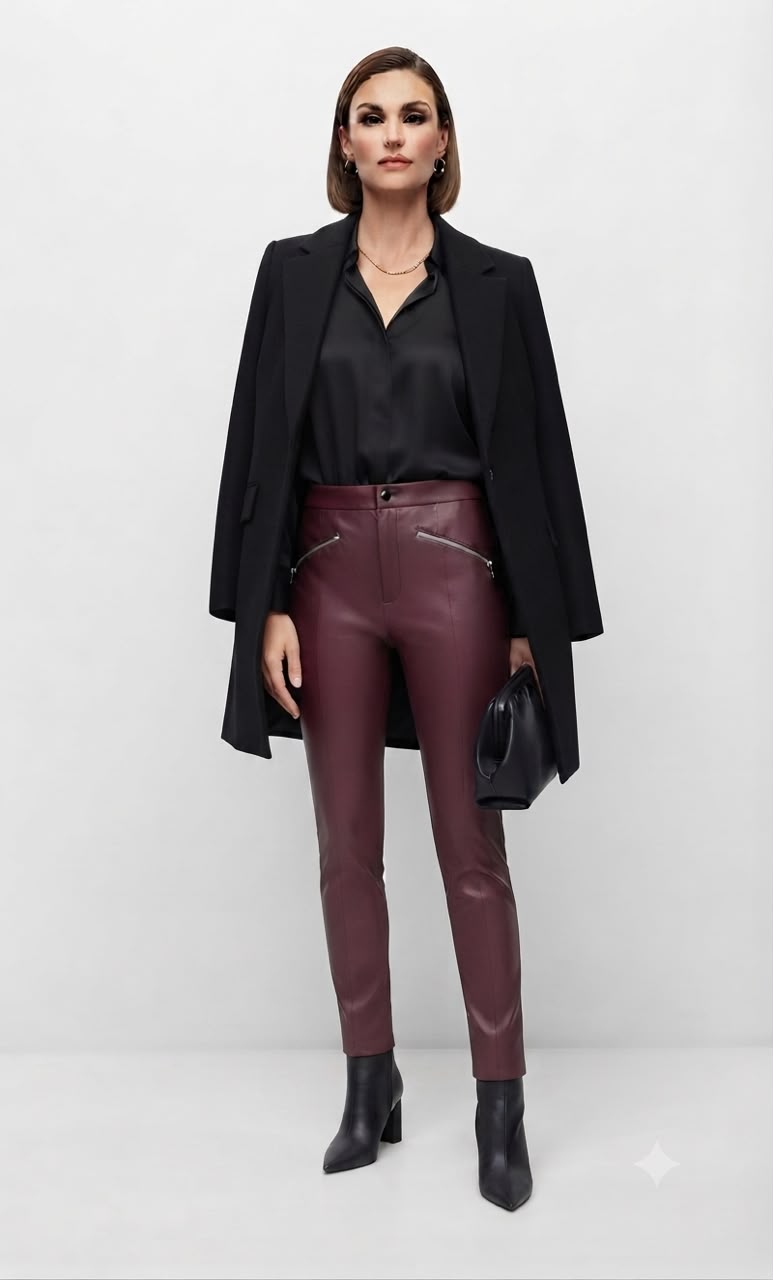 ZARA LEATHER PANTS 