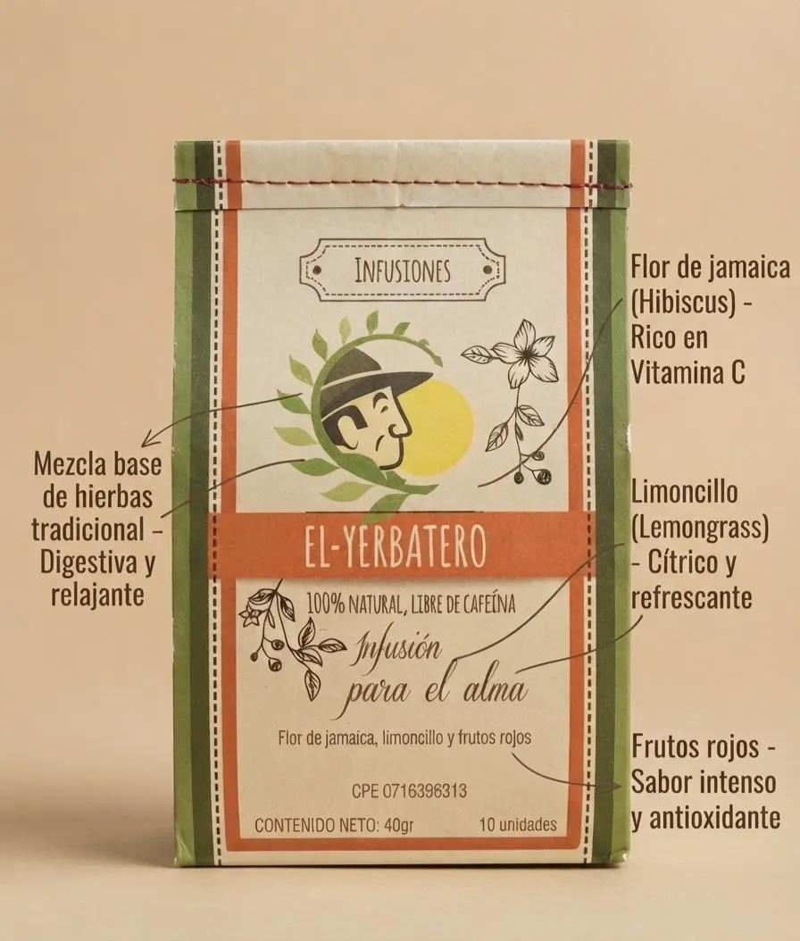 EL YERBATERO INFUSION PARA EL ALMA 10und DE 40grs AT-028