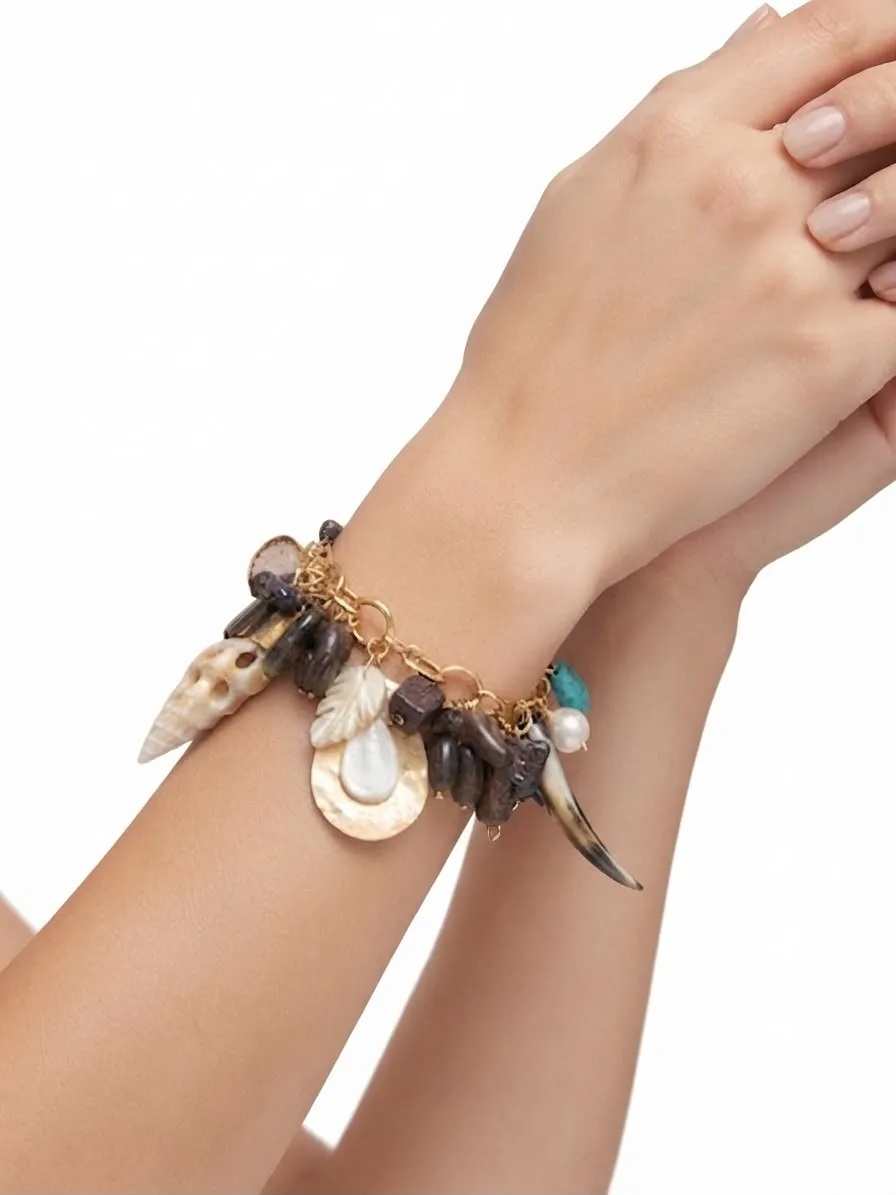 PULSERA OCEANO BOHEMIO  QRIOSAS07 