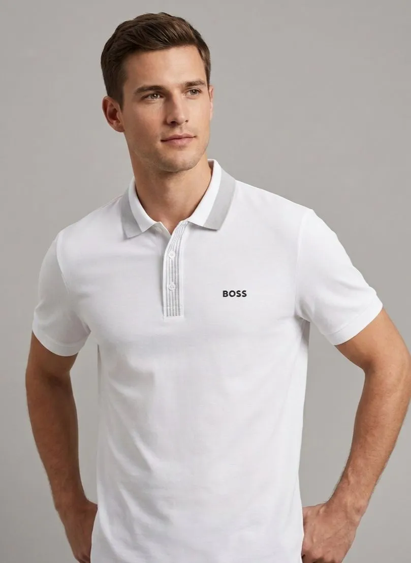 POLO WHITE HUGO BOSS