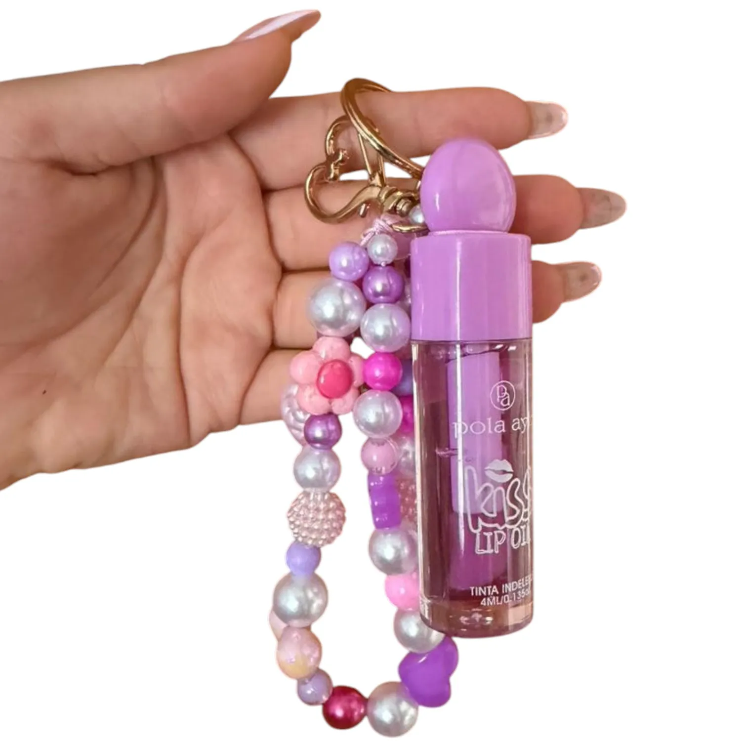 Gloss Lila Con Llavero 
