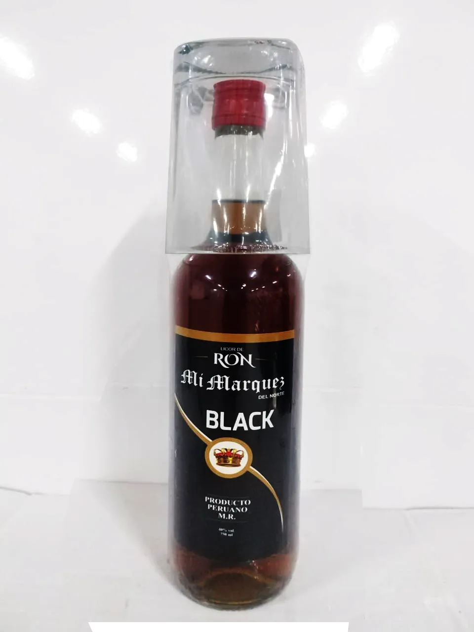 RON BLAK MI MARQUEZ 750 ML + VASO WHISKERO GRATIS