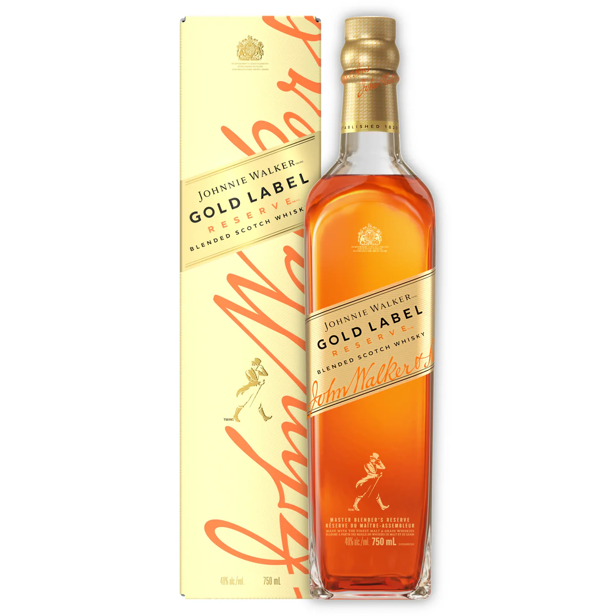 WHISKY JOHNNIE WALKER GOLD LABEL 750 ML