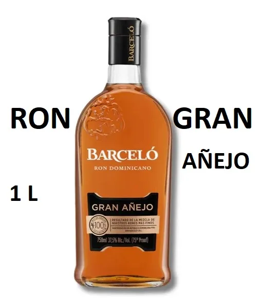 RON BARCERLÓ GRAN AÑEJO 1 LITROS