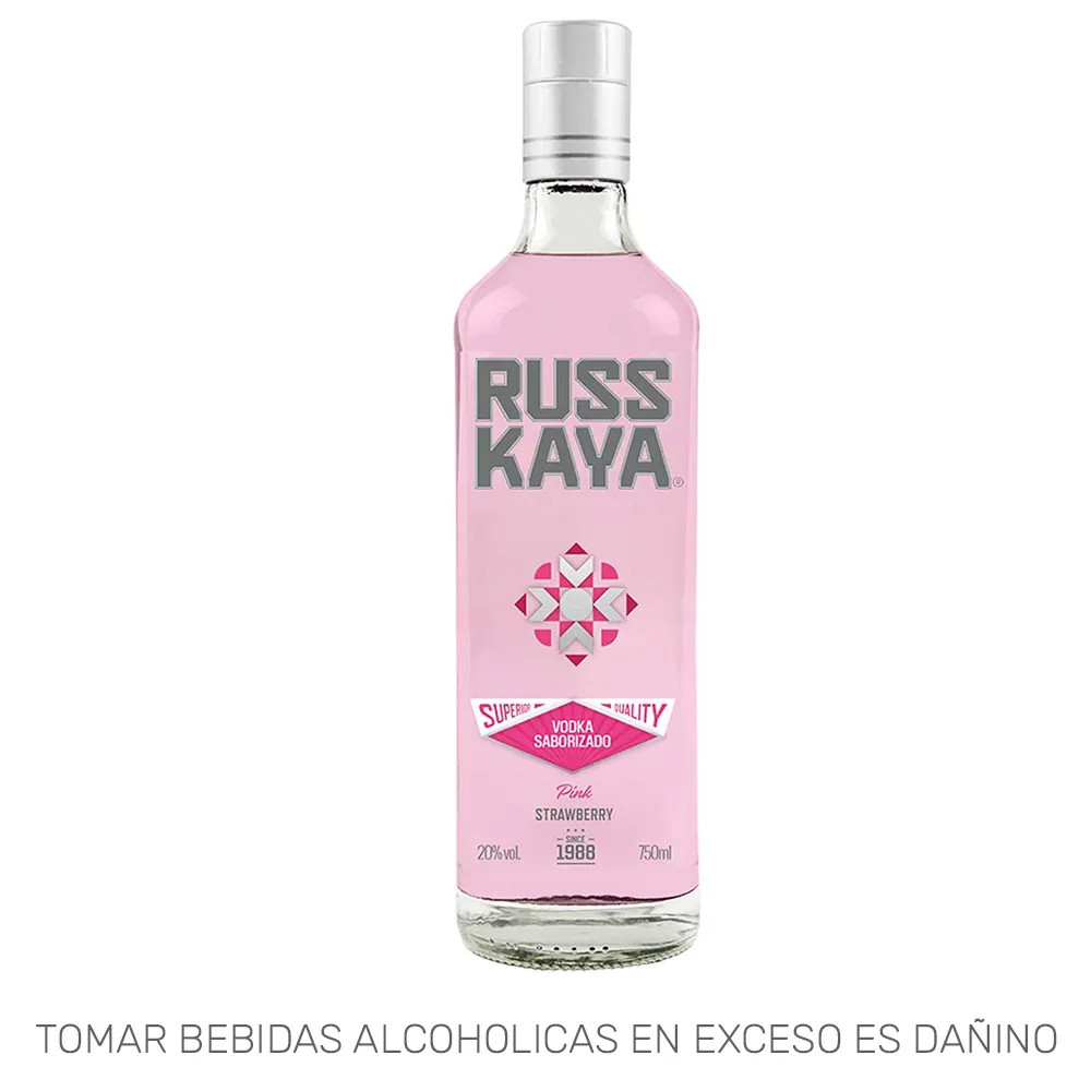 VODKA RUSSKAYA PINK 750 ML