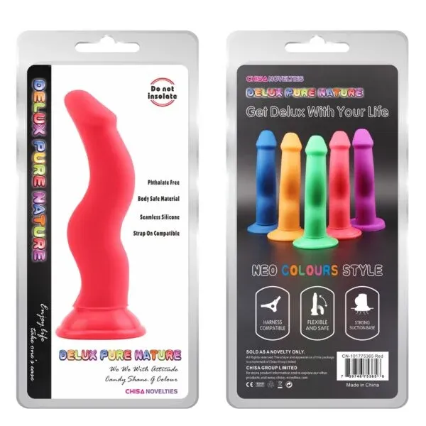 Shane.G 20,5 cm.: Dildo Extra Curvo con Ventosa Colores -  CN-10177536 Chisa (S.T.M.)