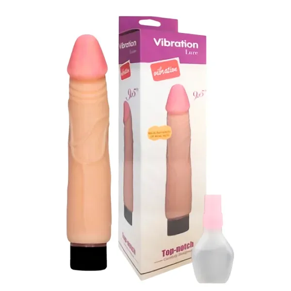 Tito: Dildo Vibrador Realista de 24 cm. Multivelocidad - No.468 Top-Notch (S.T.M.)