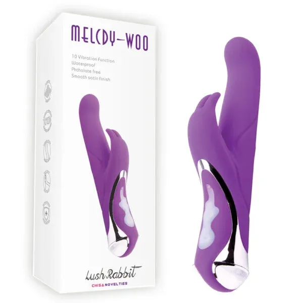 Lush Rabbit Melody-Woo: Vibrador Doble Giratorio -  CN-53104541 Chisa (S.T.M.)