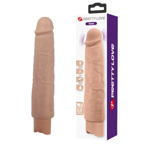 Dildo Vibrador Realista con 10 Modos y Carga USB -  BW-500083 Prettylove (S.T.M.)