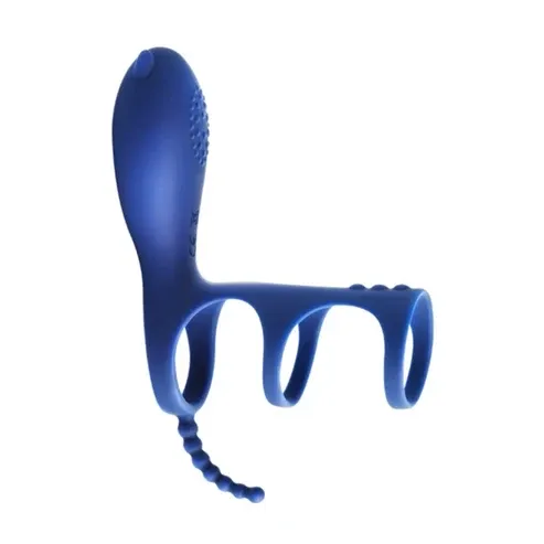 Anillo Vibrador Recargable, 10 Modos, Silicona y Resistente al Agua - MRB-006 (S.T.M.)