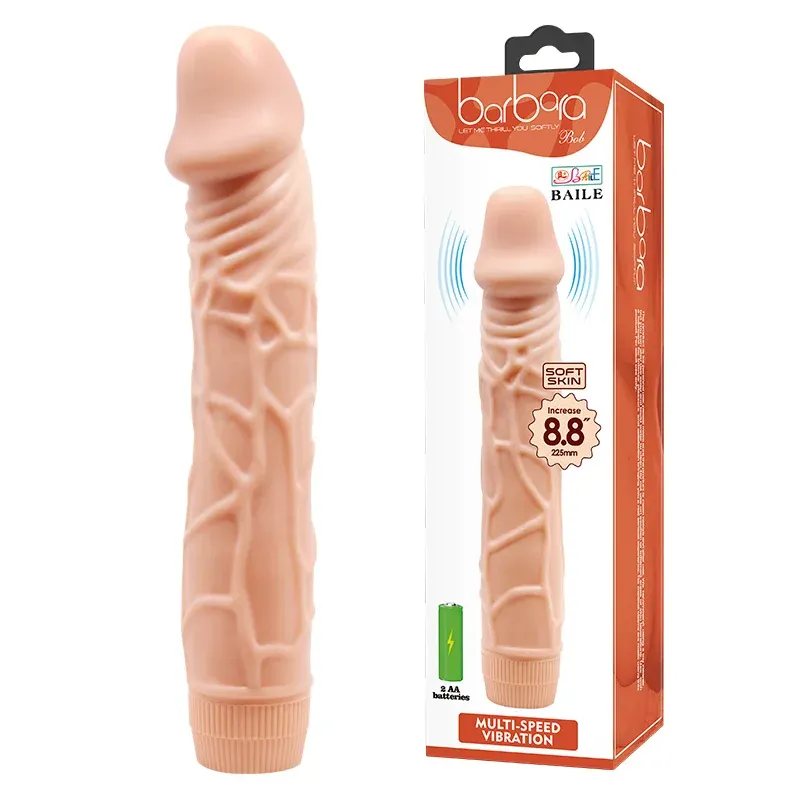 Dildo Vibrador Realista 22 cm. Multivelocidad - BW-001009R Baile (S.T.M.)