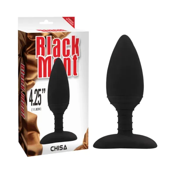 Plug Anal Vibrador de Silicona Negro - CN-551413292 Chisa (S.T.M.)