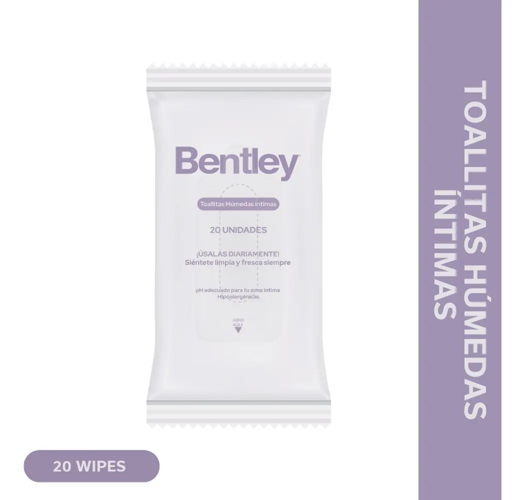 TOALLITAS HUMEDAS ÍNTIMAS 20 UDS - BENTLEY