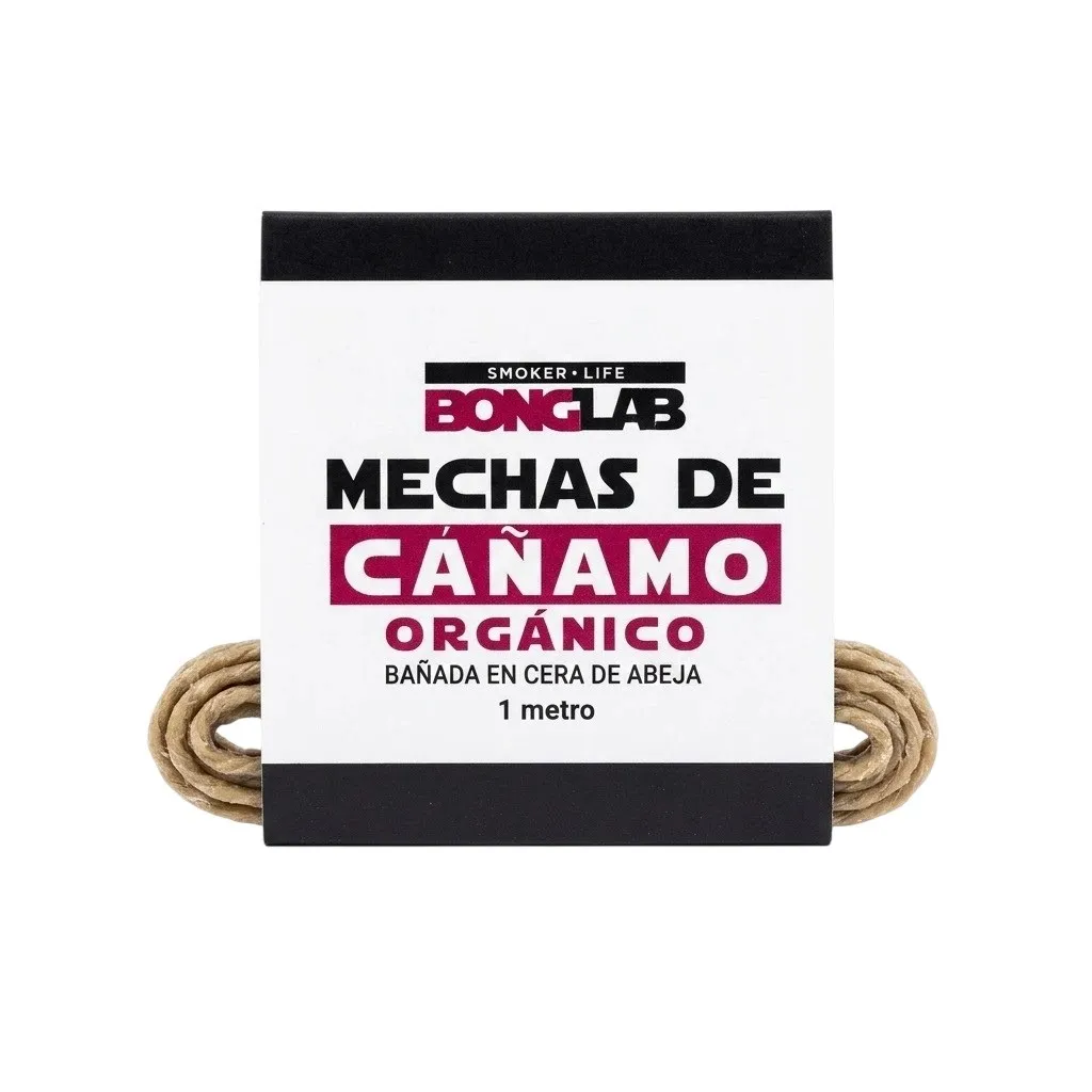 MECHA CAÑAMO ORGANICO 1 MT - BONGLAB