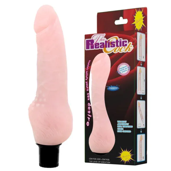 Dildo Vibrador Realista de 18,5 cm. Regulable - BW-027002 Baile (S.T.M.)