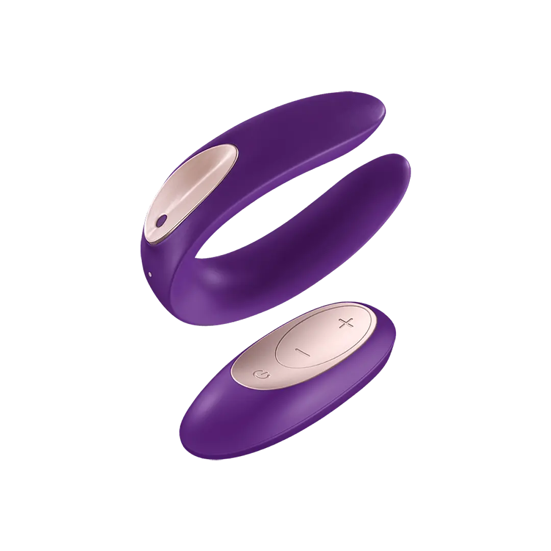 VIBRADOR PARTNER PLUS CON CONTROL REMOTO 10 FRECUENCIAS Y CARGA USB - SATISFYER