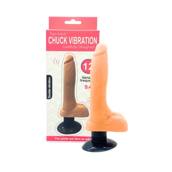 Turco: Dildo Vibrador Realista de 23 cm. Multivelocidad - No.582 Top Notch (S.T.M.)