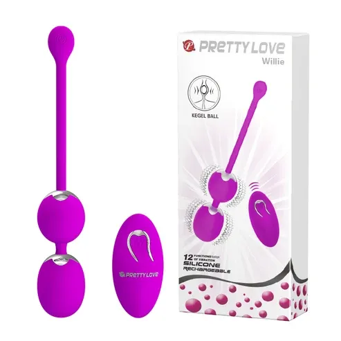 Willie: Vibrador para Suelo Pélvico con Control Remoto y 12 Modos - BI-014548W Prettylove (S.T.M.)