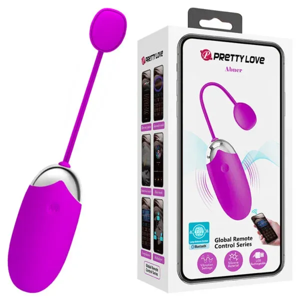 Huevo Vibrador Inteligente con Control Remoto y App - Abner  BI-014362HP - Pretty Love  (S.T.M.)