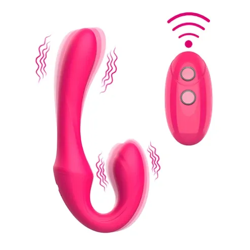Vibrador Doble con Control Remoto, 14 Modos, Recargable y Resistente al Agua - MY-1206 (S.T.M.)