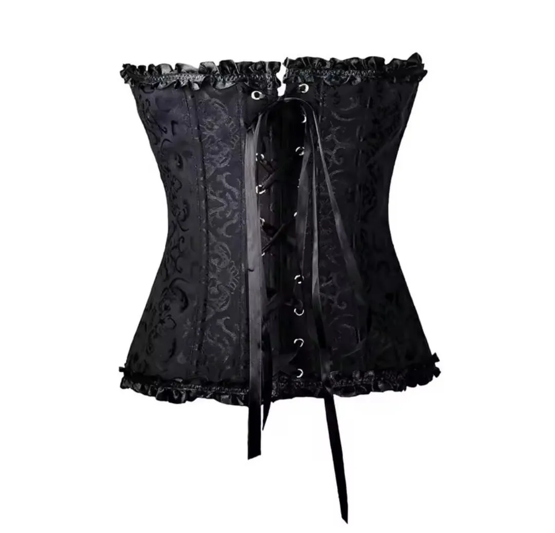 CORSET  DE TELA CON DISEÑO TALLAS M Y XL - A.E.