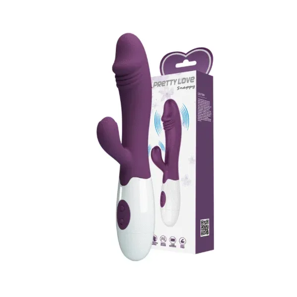 Snappy: Vibrador Doble de Estimulación Inteligente con 30 Modos - BI-014173 Prettylove (S.T.M.)