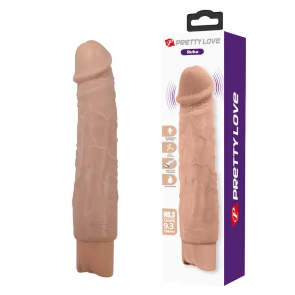 Dildo Vibrador Realista Recargable USB-C10 Modos - BW-500082 Prettylove (S.T.M.)
