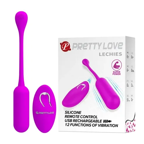 Lechies: Huevo Vibrador con Control Remoto, 12 Modos, Recargable USB -  BI-014867W Prettylove (S.T.M.)