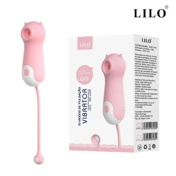 Little Monster: Succionador de Clítoris 10 Modos con Carga USB - LL-A2208 Lilo (S.T.M.)