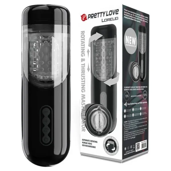Masturbador Automático Giratorio para Hombres -  BM-00900T57 Prettylove (S.T.M.)