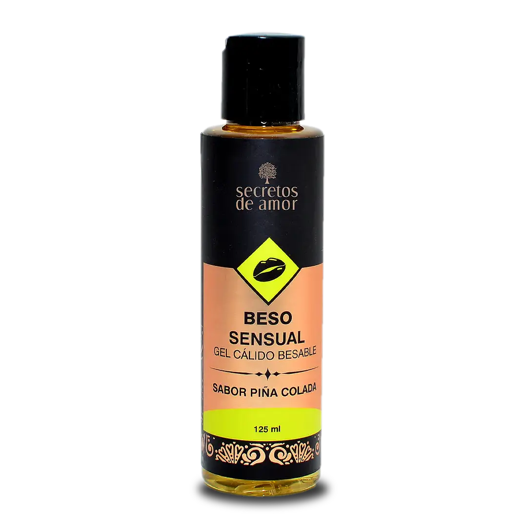 GEL CALIDO BESABLE SABOR PIÑA COLADA 125 ML BESO SENSUAL - SECRETOS DE AMOR