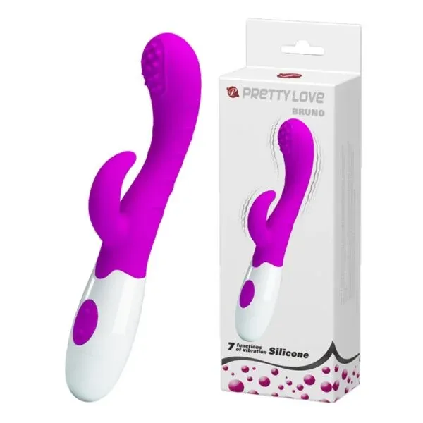 Bruno: Vibrador de Silicona 7 Modos de Vibración - BI-014218-1 Prettylove (S.T.M.)